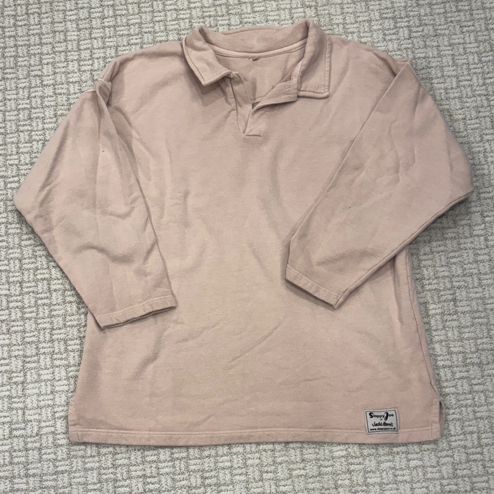 Soft Pink Sloppy Joe UK Poli Sweatshirt. A fave of princess Di!